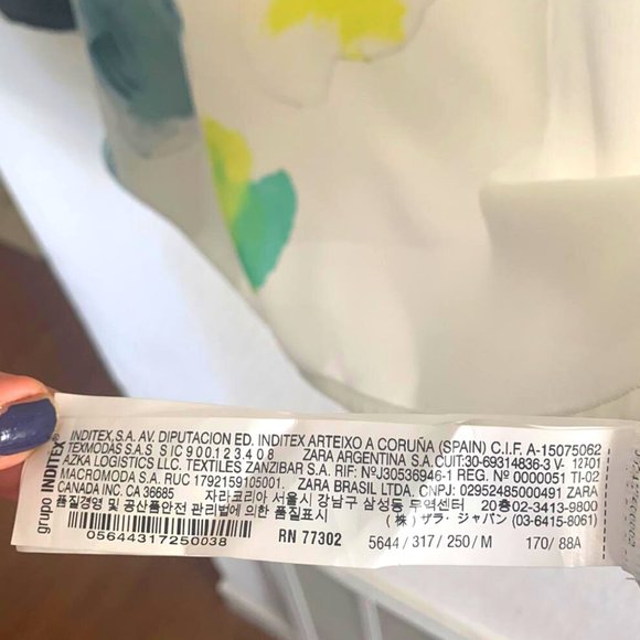 Zara W&B Collection Asymmetric Boho Top for Woman - Picture 7 of 7